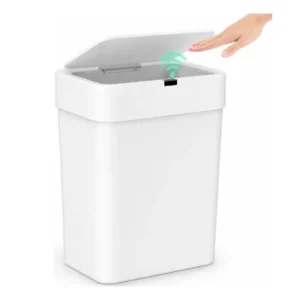 Basurero inteligente con sensor automático 15l Blanco