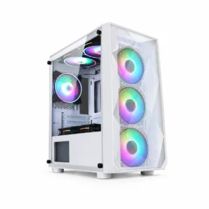 Gabinete Gamer Power Train Blanco TC01