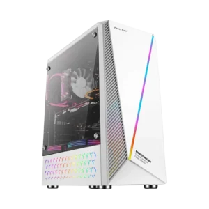 Gabinete Gamer Power Train Blanco TC02