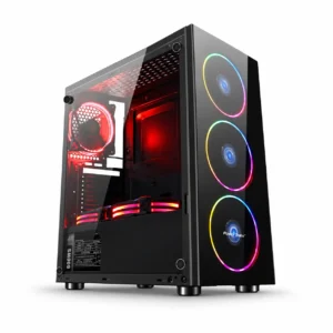 Gabinete Gamer Power Train Negro TC04